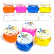 달콩팬시 내가 만드는 슬라임 베이스 2컬러 1세트, 투명+분홍