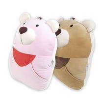 스누지(Snoooozy) 반달곰 허그주머니 바디필로 시트러스향 인형쿠션, 브라운