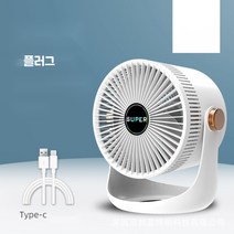 무풍 선풍기 날개없는 날없는 아기 바람 선풍기 써큘레이터 순환 팬 데스크탑 벽걸이 형, Haoyue White(플러그인 모델), 8인치