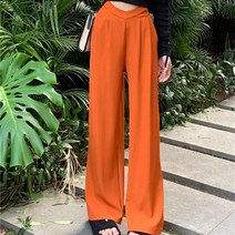 여성통바지 부츠컷 여자겨울 바지 기모 슬랙스 여성와이드팬츠 한국어 패션 넓은 다리 바지 높은 허리 솔리드 캐주얼 느슨한 사무실 레이디 정장 바지 스트레이트 바지 여성 헐렁한