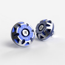 스쿠터킥보드 도깨비불 페달 케이스 나사 뚜껑 부품 전동 바이크 장식 개성 차량번호판 볼트너트 2461595692, S2 나사 한쌍 블루