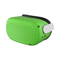 AR안경 3D안경 oculus quest 2 용 실리콘 보호 커버 vr 헤드셋 헬멧 쉘, 협력사, 초록
