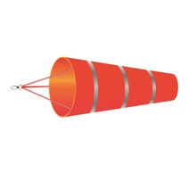 GHSHOP 60cm Windsock 바람 측정 반사 벨트 방수 바람 양말 가방 방향, 크기가 큰, 옥스포드 천, 빨간색