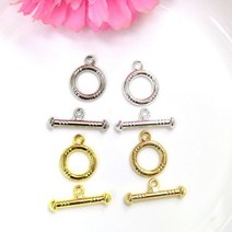 비즈공예 원석 20 대몫 OT 걸쇠 후크고리 토글 커넥터 팔찌 펜던트 보석금 결과 패스너 버클 목걸이, 02 12MM  Ot buckle_01 10mm