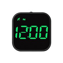 디지털 GPS 속도계 자동차 HUD 헤드 업 디스플레이 MPH KM/h 나침반 과속 경보 범용 도구, [01] -green light, 01 -green light