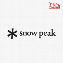 Snow Peak 로고 캠핑 데칼스티커 차꾸밈 동호회 튜닝, 소형, 블랙