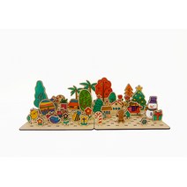 토단 집콕 우드판 위에 사계절 만들기 1인용 4종, 봄