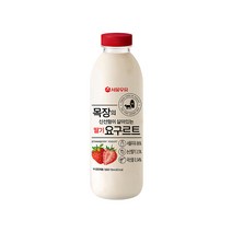 서울우유 목장 마시는 달달한 논산딸기 요구르트750ml X6입 사은품우동1개 진행중