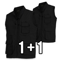 늑대와여우 봄 여름 1+1 작업복조끼 등산 근무복조끼 빅사이즈