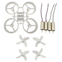 입문용 촬영용 드론 원격제어 부품 Furibee F36 DIY 미니 RC 65mm 휠베이스 프레임 키트 프로펠러 포함 4 개 615 모터 JJRC H36 Eachine E010 레, 1.WHITE