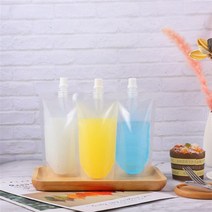 스파우트 파우치 200ml 주스 음료팩 액상 액체 보관, 단품