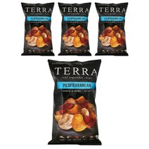 테라칩스 리얼 베지터블 칩 메디터레이니언 갈릭 & 허브, 141g, 4개