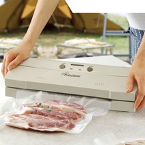 후레쉴드 야외 및 캠핑용 가능 진공 포장기 28cm 롤 2개 시거잭 포함