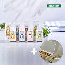 에콜그린 매직가글 휴대용 고체치약 레몬향 18정 여행필수템 고체 가그린 씹는치약, 매직가글 레몬향 18입 + 치간칫솔15입