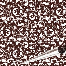 도자기전사지 색종이 도자기용전사지 5 시트 초콜릿 전송 종이 패턴 금형 장식 웨이브 곡선 유럽 케이크 베이킹 케이크 장식 도구, 유럽 ​​​​질감