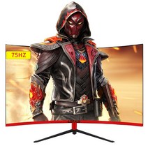 27 인치 2K 커브 스크린 컴퓨터 모니터 PC 60/75Hz HD 게임용 VGA HDMI 평면 패널 디스플레이, [02] 러시아, [02] 27inch 2K 75HZ red