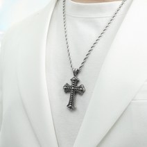 티키타 남자 십자가 목걸이 스트릿 패션 써지컬 체인 Bold cross