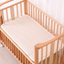 신생아 아기 침대 패드 침대맞춤 패드 (이케아 보니유아 쁘띠라뺑 벨라등), 베이지, 싱글프리, PAD-BFR
