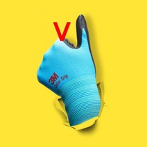 3엠 1+1 이사 현장 컬러 반코팅 일장갑 절연 보호 농사 기사 원예 3M, M, 1개