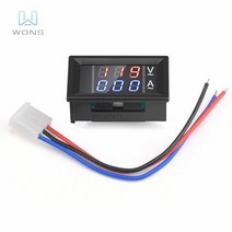 전압계 DC 6-120V LED 디지털 전류계 헤르츠 신호등 전압 볼트 앰프 테스터 감지기 시그널 라이트, 01 DC6-120V10A