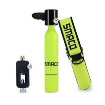 SMACO 스쿠버 다이빙 스노클링 미니 산소통 세트, 그린