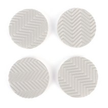 4p 진동 흡수 소음 방지 충격 원형 받침대 고무 가구 고정 세탁기 냉장고 전자제품 가전 미끄럼 층간 패드 스펀지 골 판 운동 기구 런닝 머신 방진 바닥 시트 논슬립 압축 그레이