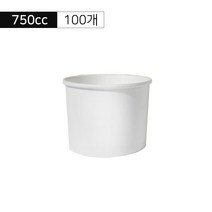 카페노리 750cc 무지 종이용기 100개, 1개