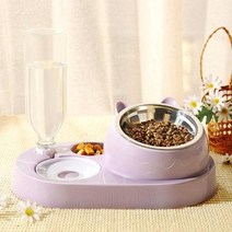 고양이물그릇 밥그릇 고양이식기 고양이수반 고양이 자동정수기 비습식기 강아지 유동정수기, 07 복숭아 가루