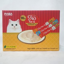 이나바 차오 츄르 3종 14g x90개입 고양이간식 코스트코, 1box