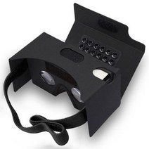 vr pcvr 가상현실 구글 VR 종이박스 안경테 3d 2세대 거울폰용 카드보드 용지, 03 블랙 업그레이드 버전