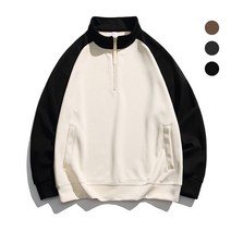 남녀공용 레글런 반폴라 집업 맨투맨 BLW