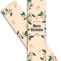 천운패키지 크리스마스 띠지(아이보리) 1묶음(50개)_65x600mm, 단품