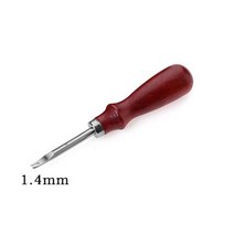 목재 손잡이 가죽 엣지 베벨러 DIY 공예 도구 스카이빙 베벨링 나이프 절단 1.0mm 1.2mm 1.4mm 1.6mm 1 개