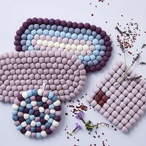 [아베바] 양모 냄비받침 오발, 정글