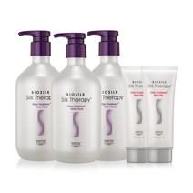 국내유통 실크테라피 샤인 헤어트리트먼트 화이트머스크 500ml x 3p + 로즈힙 100ml 2p, 1세트