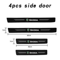 자동차 도어 엣지 프로텍터 후면 박스 범퍼 액세서리 스코다 옥타비아 2 a7 rapid fabia yeti superb KAMIQ, 01 4pcs for Skoda