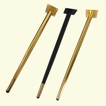 리폼플러스 철제다리 600mm 가구다리 상다리 거실장 장식장 서랍장 테이블 쇼파 발통, 2_ YS철사선다리 600mm 골드(1개)