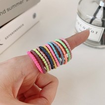 작은 유아 머리끈 어린이 여아 아동 미니 헤어끈 45개