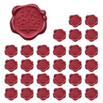 미화부장 완제품 실링 왁스 씰링 왁스 씰왁스 편지 초대장 청첩장 스티커 30P, christmas, 와인