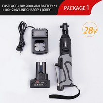 전동라쳇 임팩렌치 깔깔이바 호환 12V 18V 임팩트 렌치 무선 충전식 전기 38 인치 직각 래칫 드라이버 전동, 06 28V Grey 1Battery_02 EU
