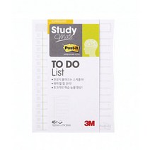 3M 포스트-잇스터디메이트(투두리스트 657 사무 문구용품 문구 생활용품 사무용품