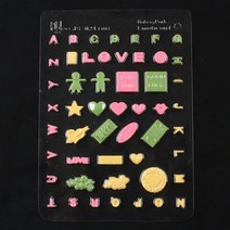 초코롱과자재료, 1개, 305_몰드41 포인트몰드 Love