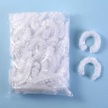 미용 파마 염색 방수 비닐캡 100P 투명 주방 위생캡 100P, 20개