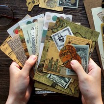 빈티지 레터링 랩핑지 배경지 떡메모지 다꾸 페이퍼, 4.빈티지영문 (ME-599)