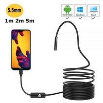 스마트폰 휴대폰 산업용 내시경 HD 소형 사진기 5.5mm 렌즈는 1M 2M USB 케이블 안드로이드 Suche Sache 비, 1M Cable|7.0mm lens