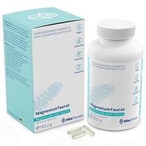 마그네슘 타우레이트 투인원 마그네슘 비건 캡슐 180개 각각 750mg 함유 최상의 형태의 마그네슘