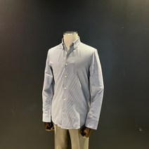 지이크 남성 사방스판 스트라이프 코튼셔츠