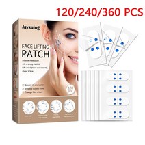 3D 페이스 롤러 턱 마사지기 V라인 턱선 살 얼굴 팔자 주름 리프팅 밴드 목 미간 패치 스티커 모양 라인 처짐 방지 스킨 테이프 안면, 360개