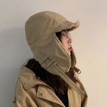 라라티와이 방한 보온성이 뛰어난 트레퍼 귀달이 모자