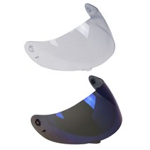ZLD AGV K3 K4 용 2pcs 오토바이 풀 페이스 헬멧 썬 바이저 페이스 썬 실드 교체 (파란색 + 투명), 설명 된 파란색 +